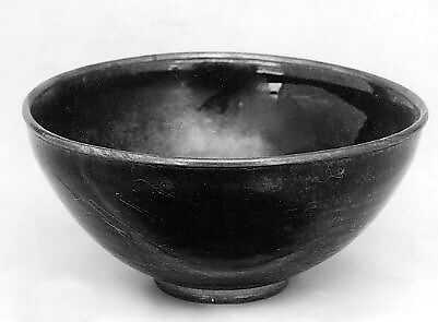 Teabowl, Clay covered with a thin glaze (Ko Seto type), Japan 