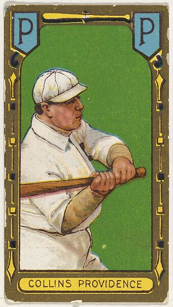James Collins, Providence, from the "Baseball Series" (Gold Borders) set (T205) issued by the American Tobacco Company, Issued by the American Tobacco Company, Commercial color lithograph 