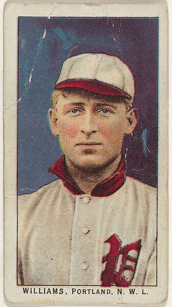 Williams, Portland, Northwestern League, from the "Obak Baseball Players" set (T212), issued by the American Tobacco Company to promote Obak Mouthpiece Cigarettes, Issued by the California branch of the American Tobacco Company, Commercial color lithograph 