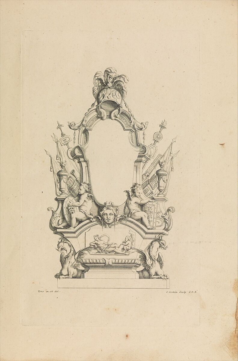 Cartouches Nouvellement Inventez par J.B. Toro, Jean Bernard Toro (French, Dijon 1672–1731 Toulon), Etching 