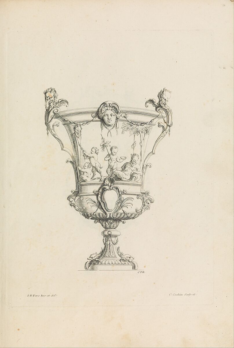 Nouveau Livre de Vases, Jean Bernard Toro (French, Dijon 1672–1731 Toulon), Etching 