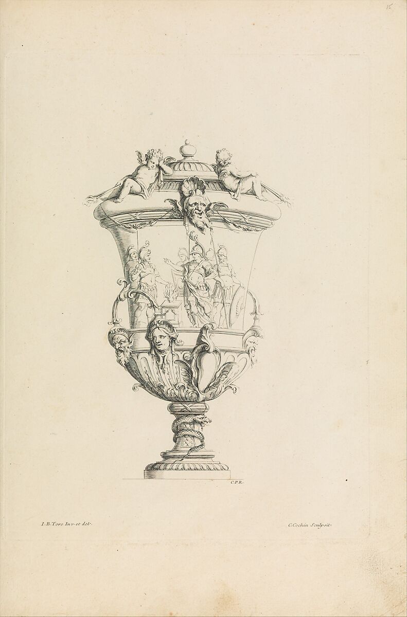 Nouveau Livre de Vases, Jean Bernard Toro (French, Dijon 1672–1731 Toulon), Etching 