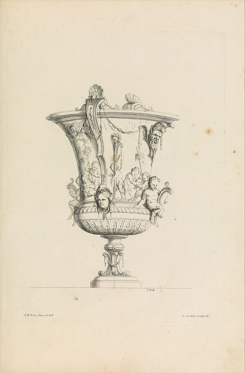 Nouveau Livre de Vases, Jean Bernard Toro (French, Dijon 1672–1731 Toulon), Etching 
