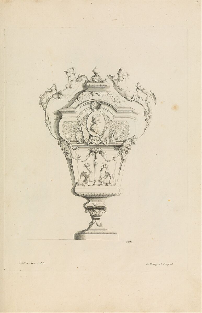 Nouveau Livre de Vases, Jean Bernard Toro (French, Dijon 1672–1731 Toulon), Etching 