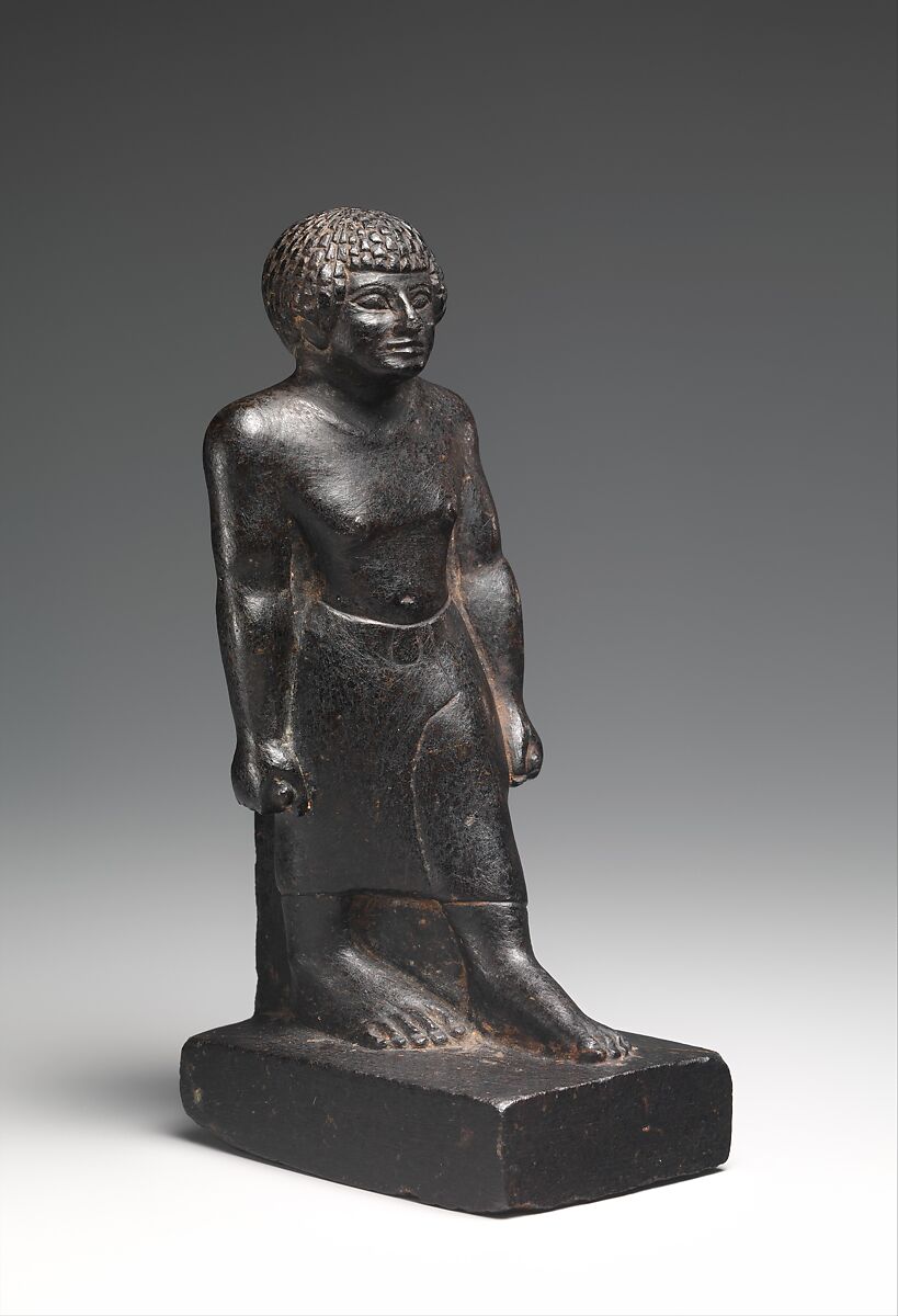 Statuette of an Official Who is a Dwarf, Serpentinite