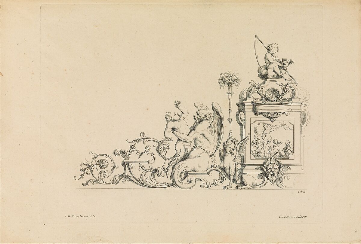 Desseins Arabesques a Plusieurs Usages Inventés par J.B. Toro, Jean Bernard Toro (French, Dijon 1672–1731 Toulon), Etching 