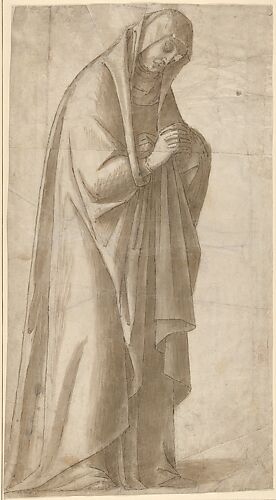 Standing Female Figure (St. Anne; Cartoon for a Painting)
