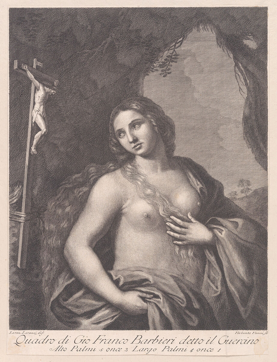 Mary Magdalen, Violante Vanni (Italian, 1732–1776), Etching 