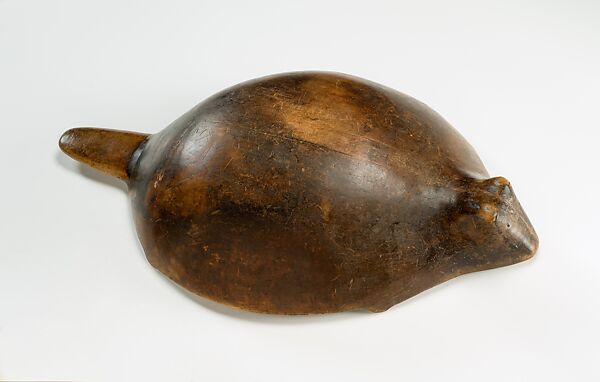 Beaver Effigy Bowl, Wood (maple), Omaha 