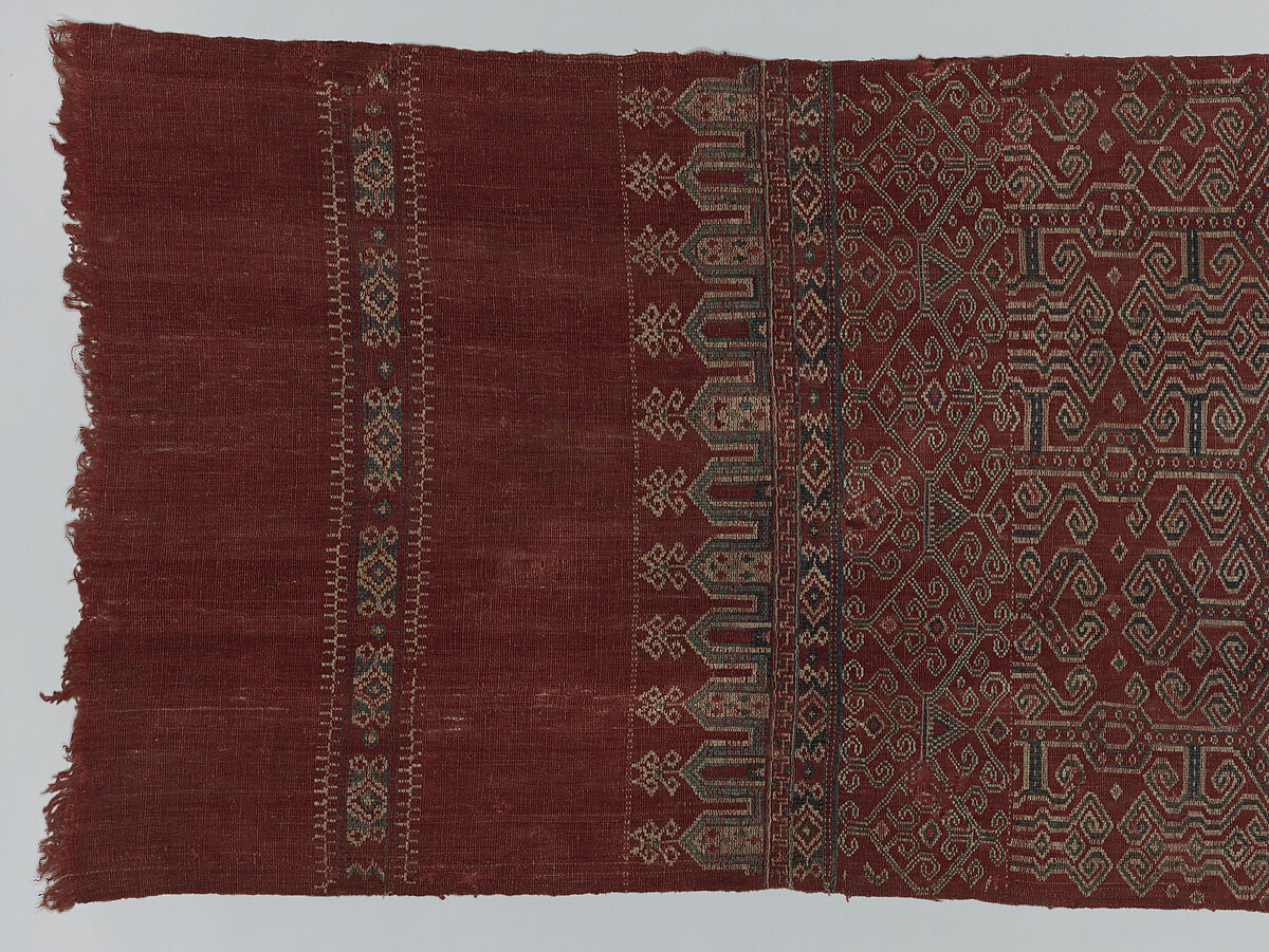 Ritual Textile (Pua Sungkit), Cotton, Iban people
