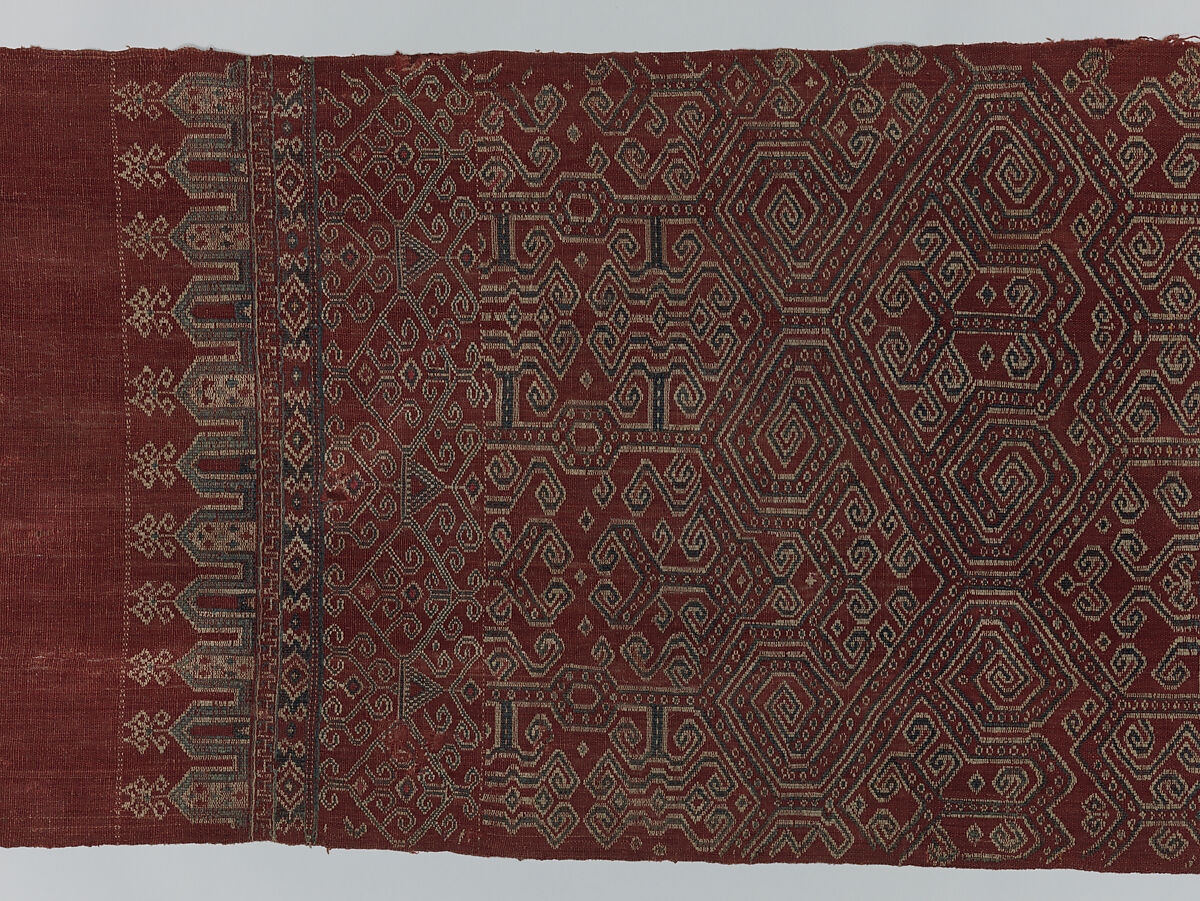 Ritual Textile (Pua Sungkit), Cotton, Iban people
