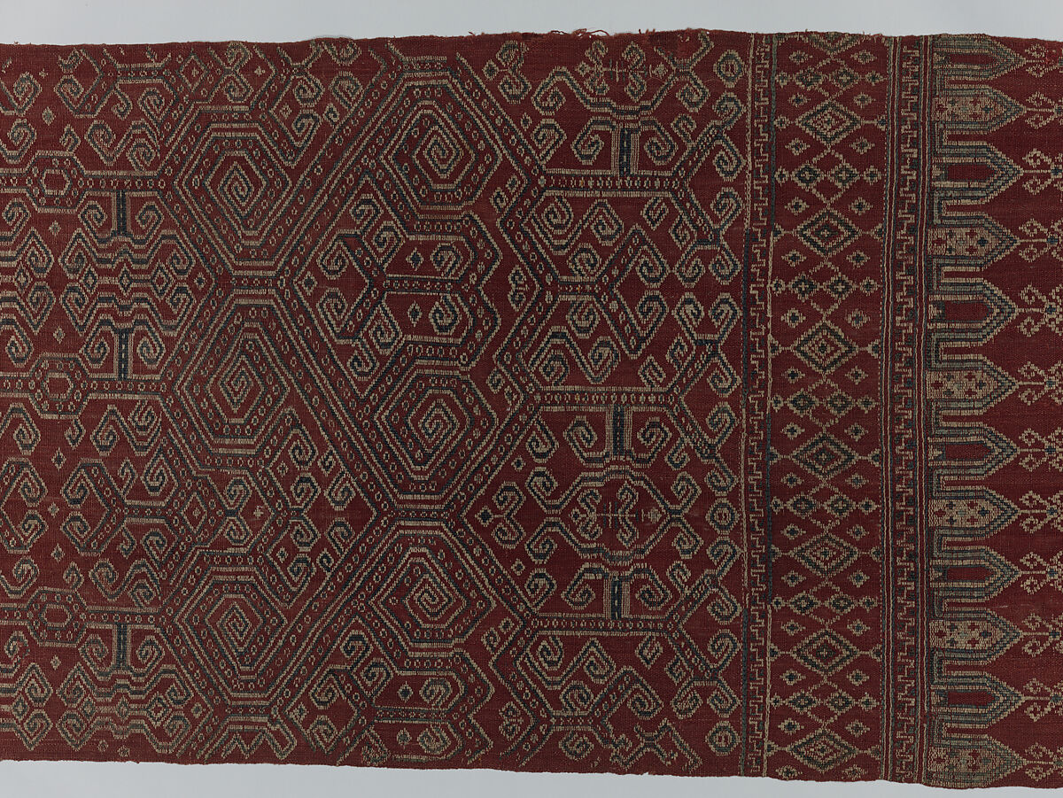 Ritual Textile (Pua Sungkit), Cotton, Iban people