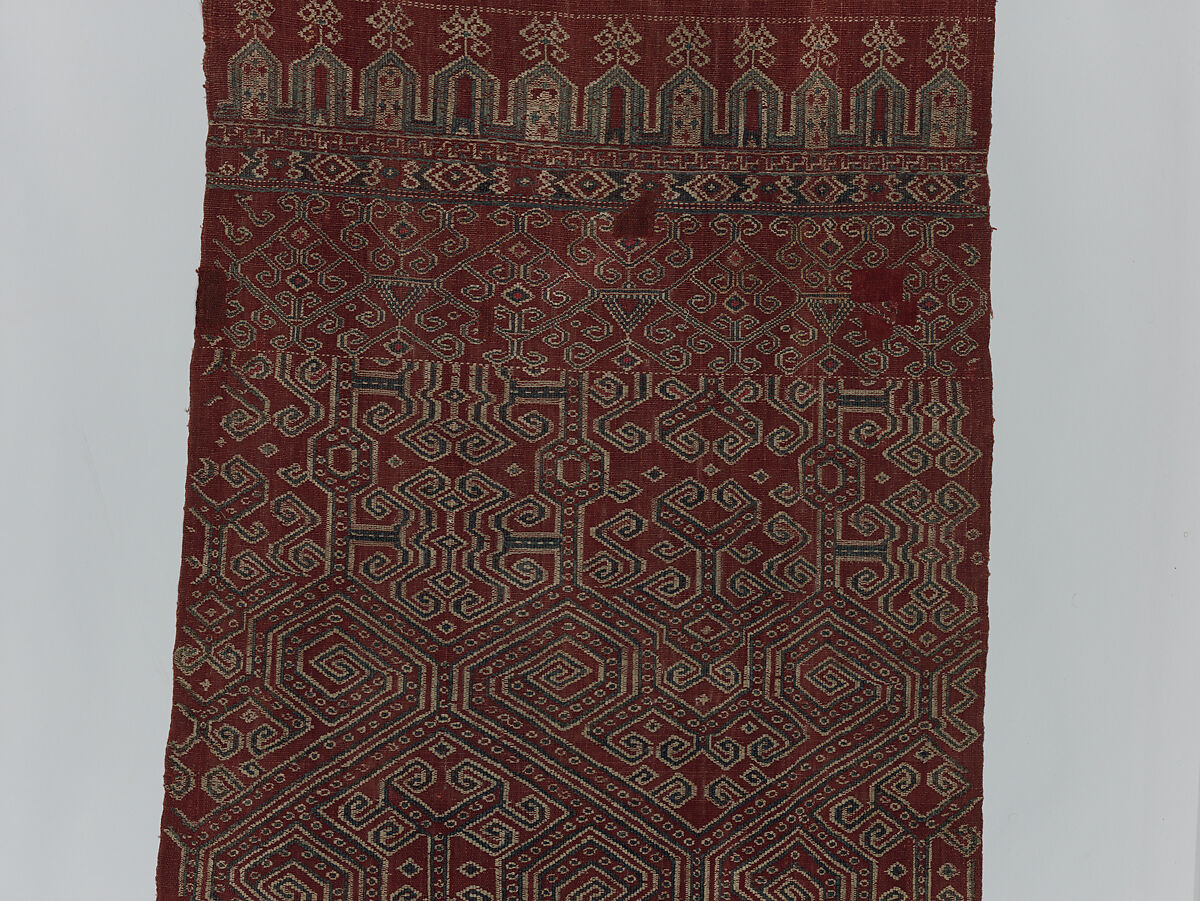 Ritual Textile (Pua Sungkit), Cotton, Iban people