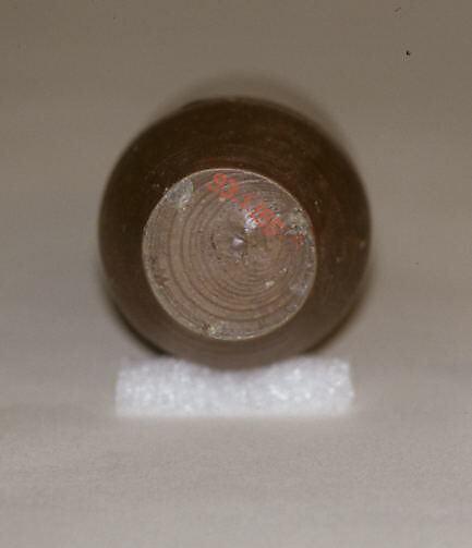 Tea Jar, Smooth clay covered with glaze with markings; left-handed itogiri (Seto ware), Japan
