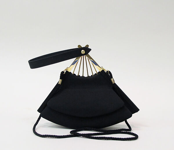 Purse, Karl Lagerfeld (French, founded 1984), synthetic, cotton, metal, French