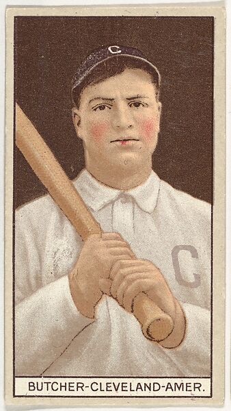 Henry (Hank) Butcher, Cleveland, American League, from the Brown Background series (T207) for the American Tobacco Company, Issued by American Tobacco Company, Commercial lithograph 