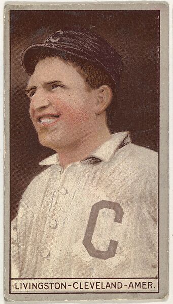 Paddy Livingston, Cleveland, American League, from the Brown Background series (T207) for the American Tobacco Company, Issued by American Tobacco Company, Commercial lithograph 