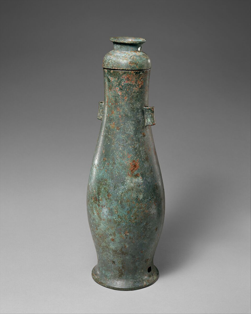 Wine Container (Hu), Bronze, North and northwest China 