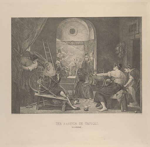 The Fable of Aracne, or 'The Spinners', after Velázquez