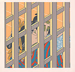 Oriental Masterprint – 18, from the series Oriental Masterprints, Roger Shimomura  American, Color screen print on wove paper, Japan