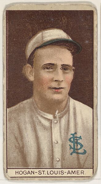 William Hogan, St. Louis, American League, from the Brown Background series (T207) for the American Tobacco Company, Issued by American Tobacco Company, Commercial lithograph 