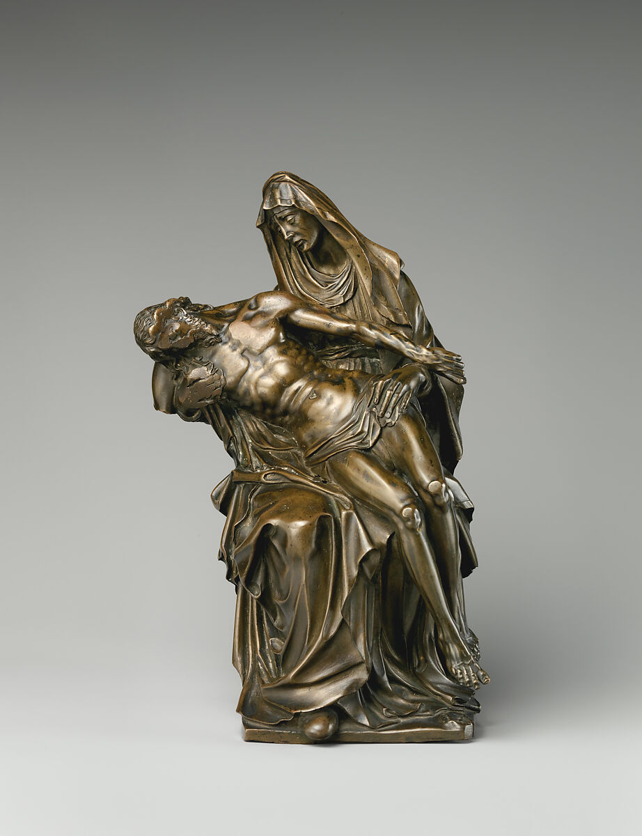 Pietà, Hubert Gerhard (Netherlandish, 1540/50–1621, active Germany), Bronze, German 