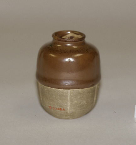 Tea Jar, Clay covered with a thick glaze (Seto ware), Japan