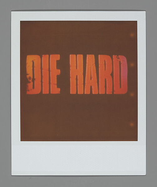 Die Hard / Yippee Ki Yay, Cyndy Warwick (American), Instant internal dye diffusion transfer prints (Polaroid)