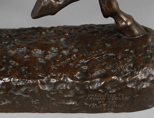 Indian Warrior, Alexander Phimister Proctor (American, Bosanquet, Ontario 1860–1950 Palo Alto, California), Bronze, American