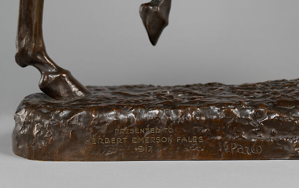 Indian Warrior, Alexander Phimister Proctor (American, Bosanquet, Ontario 1860–1950 Palo Alto, California), Bronze, American