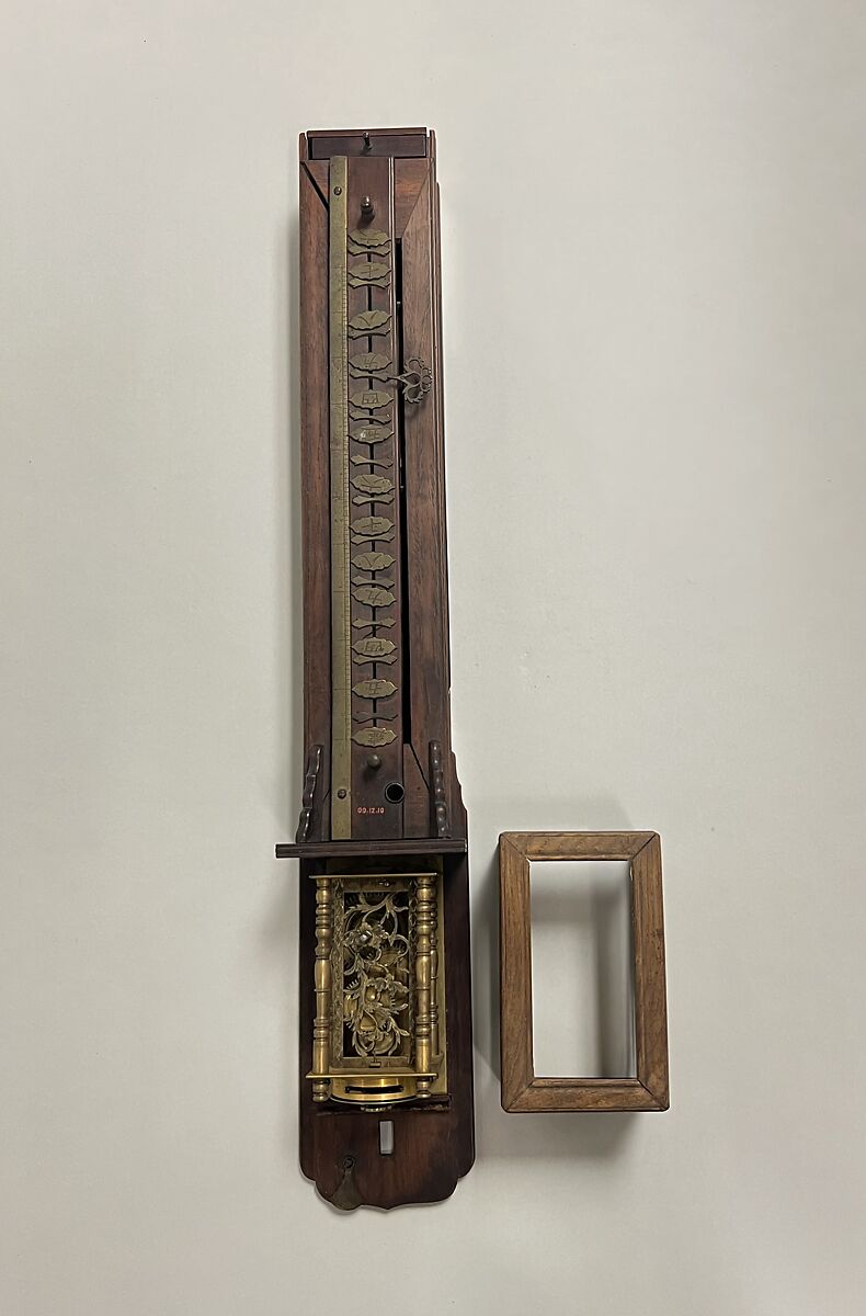 Wall Clock, Brass and wood, Japan