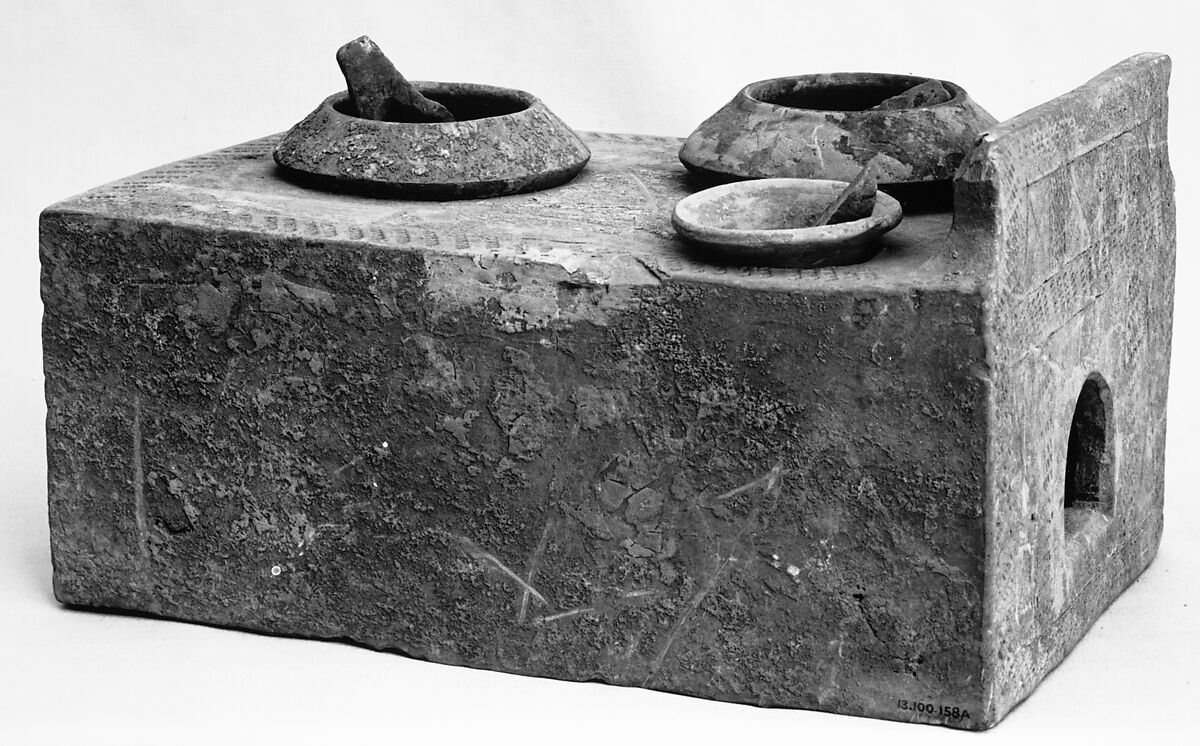 Model of a Cooking Stove, Unglazed pottery, China 