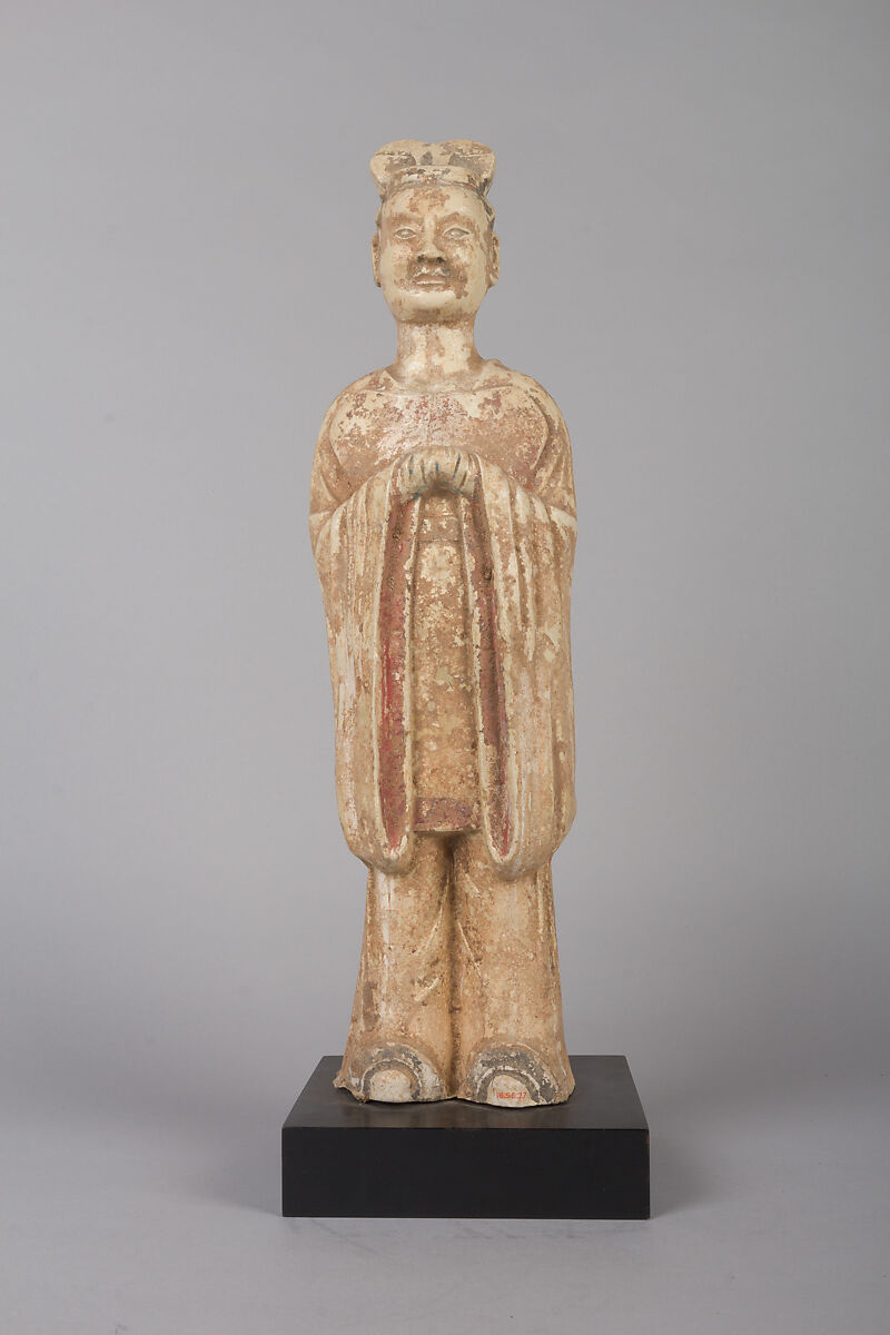 Figure of a Secretary or Official, Pottery, China 