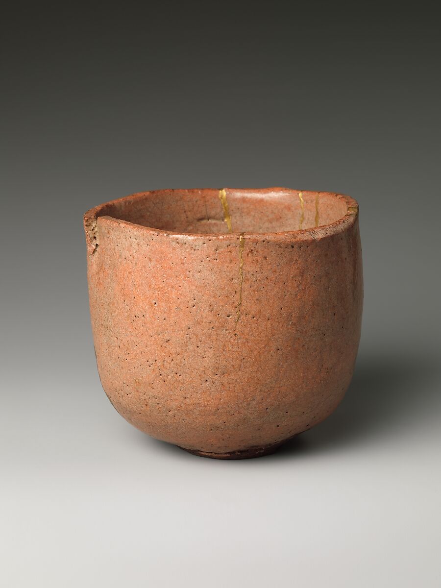Teabowl, Hon'ami Kōetsu (Japanese, 1558–1637), Clay covered with glaze, except on lower part where it is left bare, Japan
