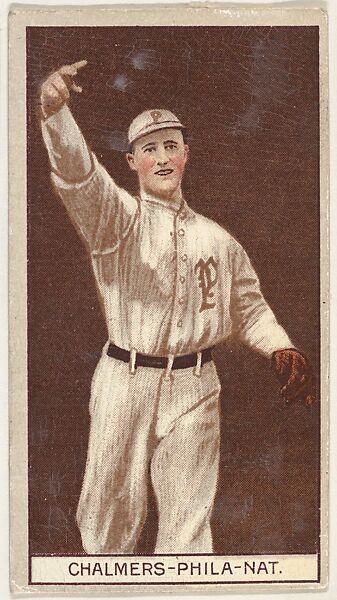 George Chalmers, Philadelphia, National League, from the Brown Background series (T207) for the American Tobacco Company, Issued by American Tobacco Company, Commercial lithograph