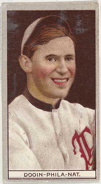 Charles Dooin, Philadelphia, National League, from the Brown Background series (T207) for the American Tobacco Company, Issued by American Tobacco Company, Commercial lithograph 