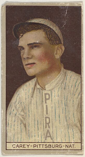 Max Carey, Pittsburgh, National League, from the Brown Background series (T207) for the American Tobacco Company, Issued by American Tobacco Company, Commercial lithograph 