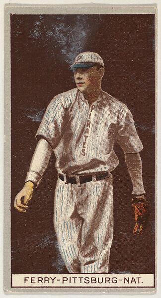 John Ferry, Pittsburgh, National League, from the Brown Background series (T207) for the American Tobacco Company, Issued by American Tobacco Company, Commercial lithograph 