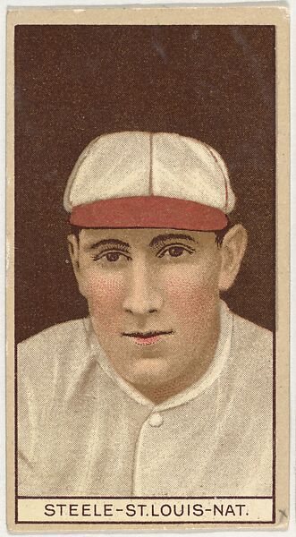 William Steele, St. Louis, National League, from the Brown Background series (T207) for the American Tobacco Company, Issued by American Tobacco Company, Commercial lithograph 