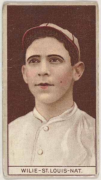 Ernest Wilie, St. Louis, National League, from the Brown Background series (T207) for the American Tobacco Company, Issued by American Tobacco Company, Commercial lithograph 