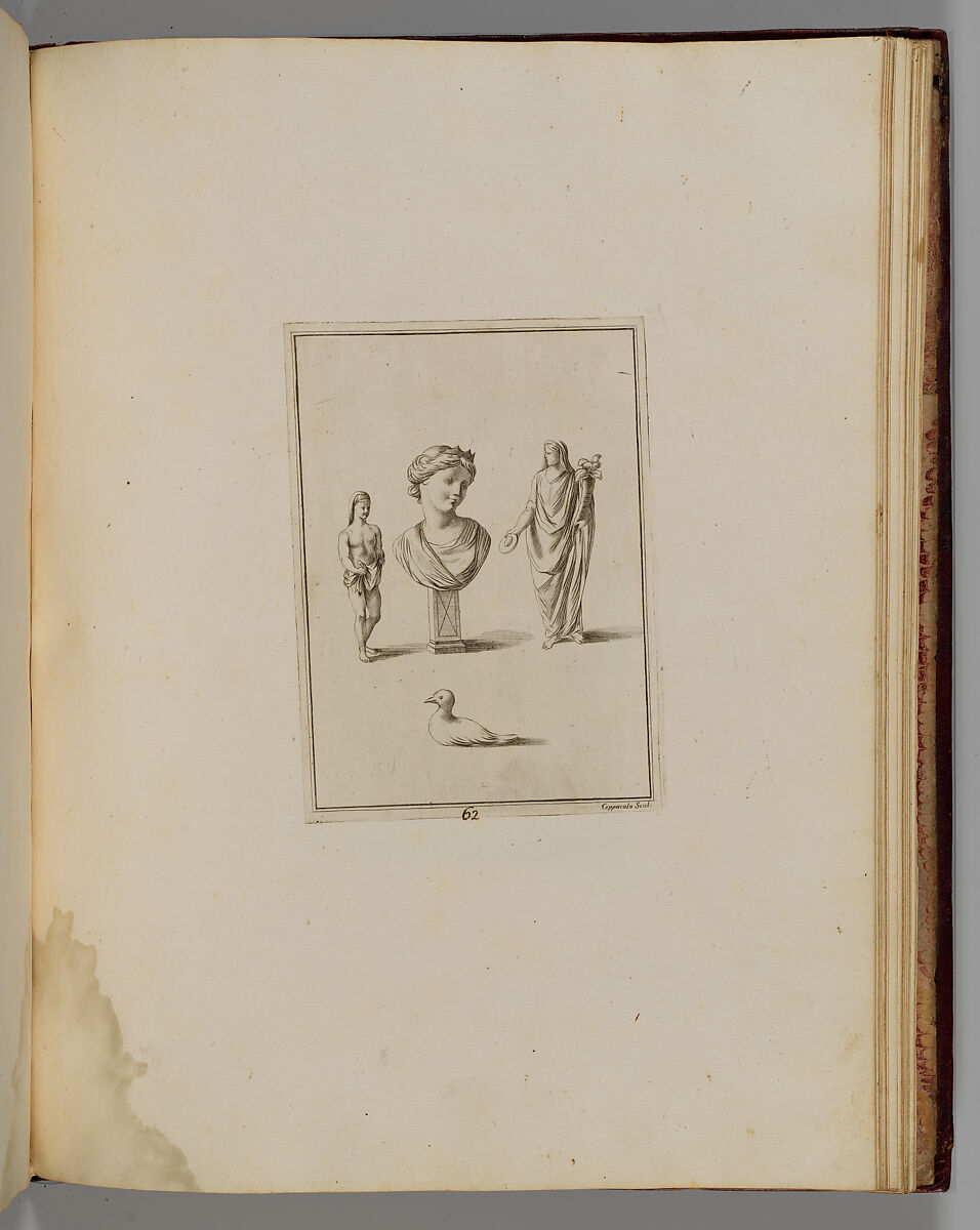 Disegni intagliati in rame di pitture antiche ritrovate nelle scavazioni di Resina, Francesco Sesoni
