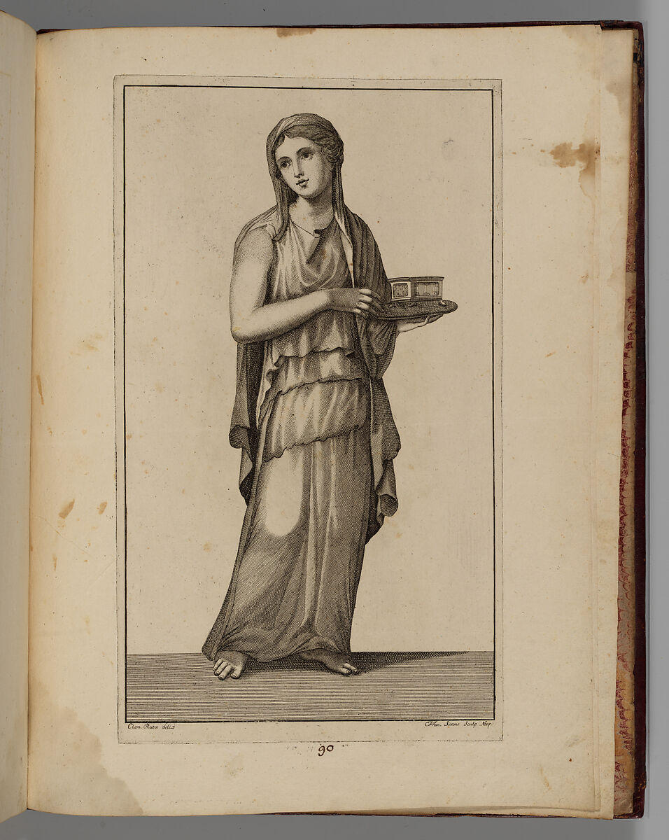 Disegni intagliati in rame di pitture antiche ritrovate nelle scavazioni di Resina, Francesco Sesoni