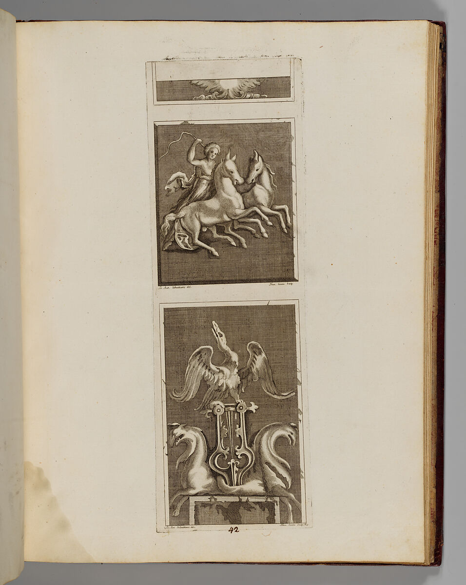 Disegni intagliati in rame di pitture antiche ritrovate nelle scavazioni di Resina, Francesco Sesoni