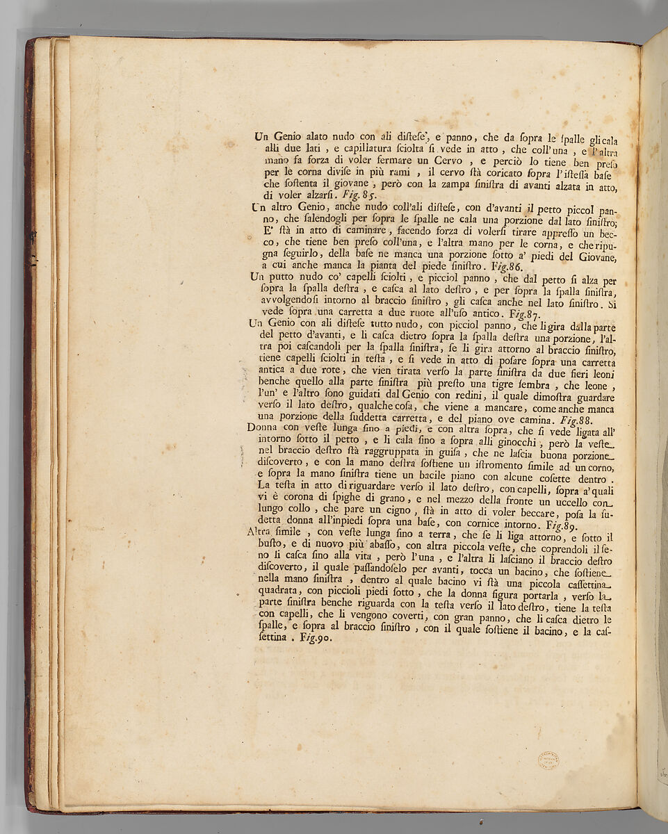 Disegni intagliati in rame di pitture antiche ritrovate nelle scavazioni di Resina, Francesco Sesoni