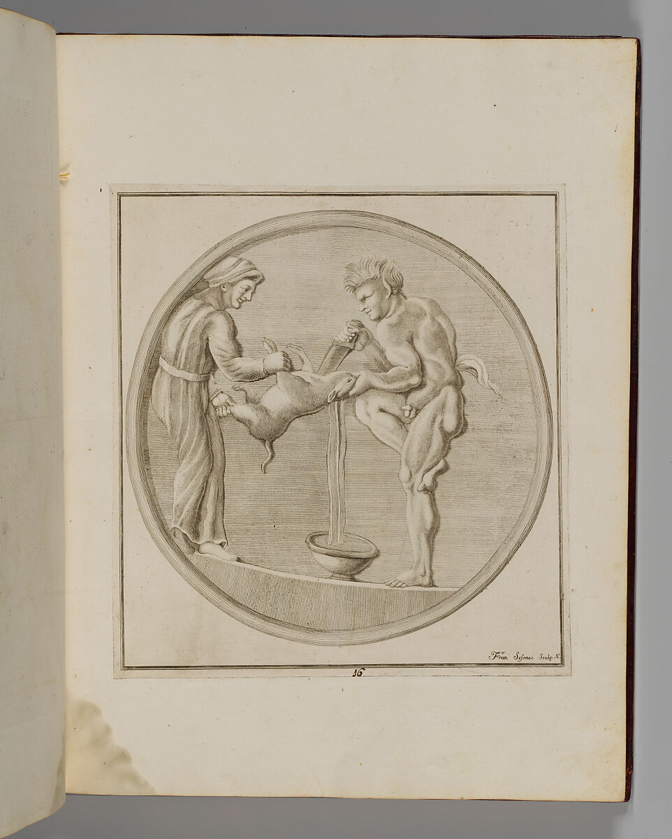 Disegni intagliati in rame di pitture antiche ritrovate nelle scavazioni di Resina, Francesco Sesoni