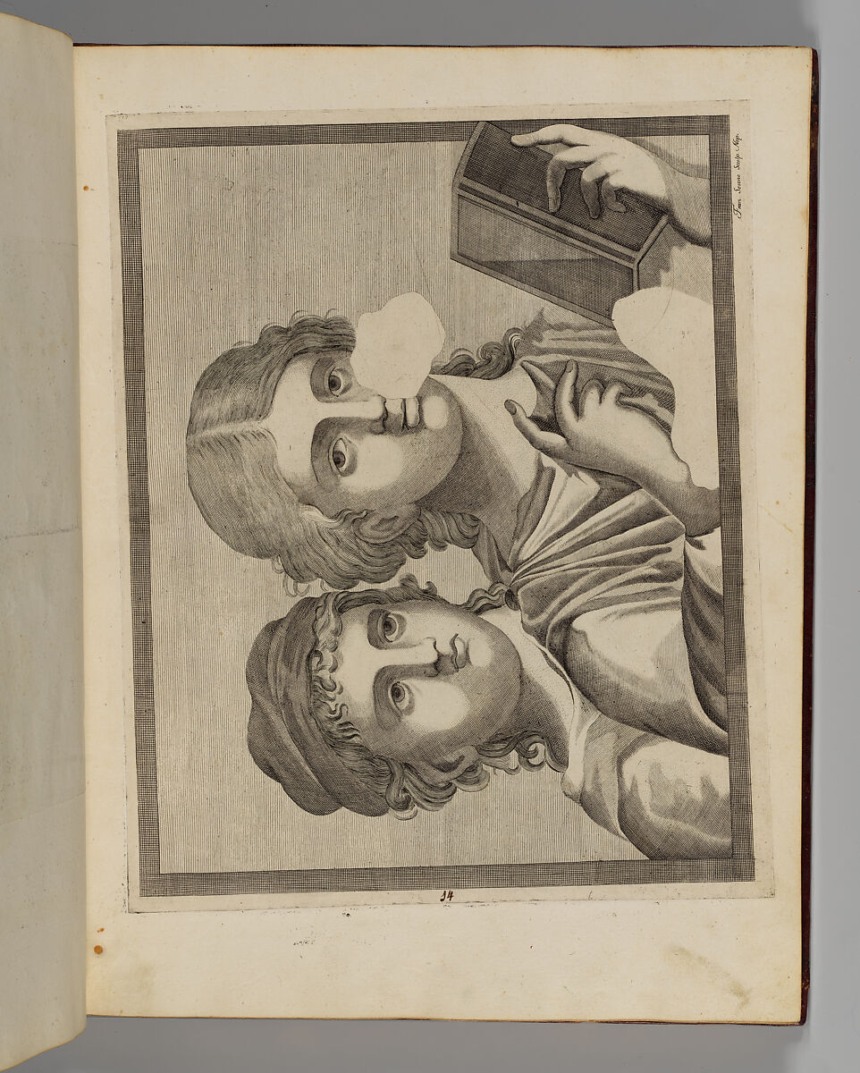 Disegni intagliati in rame di pitture antiche ritrovate nelle scavazioni di Resina, Francesco Sesoni