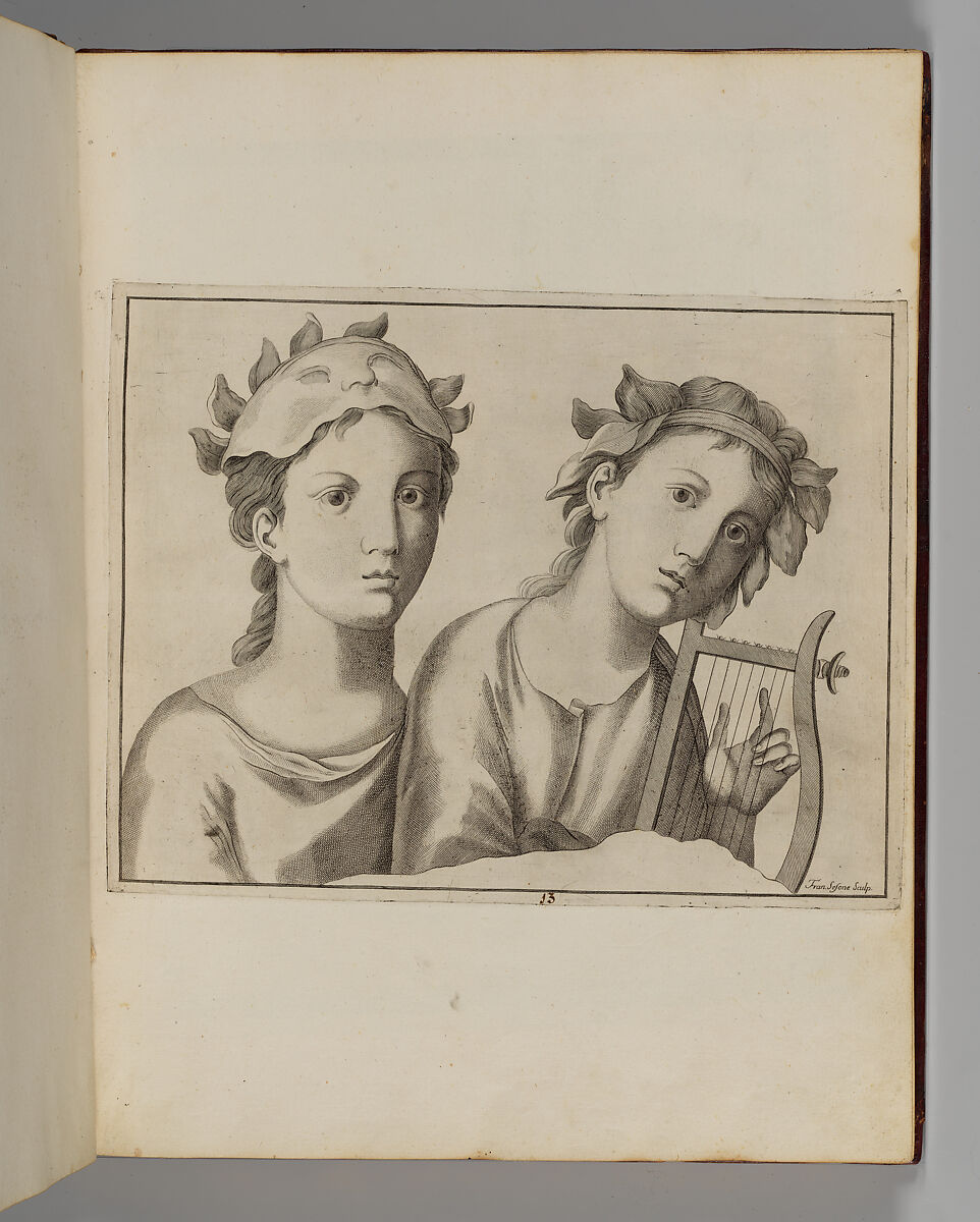 Disegni intagliati in rame di pitture antiche ritrovate nelle scavazioni di Resina, Francesco Sesoni