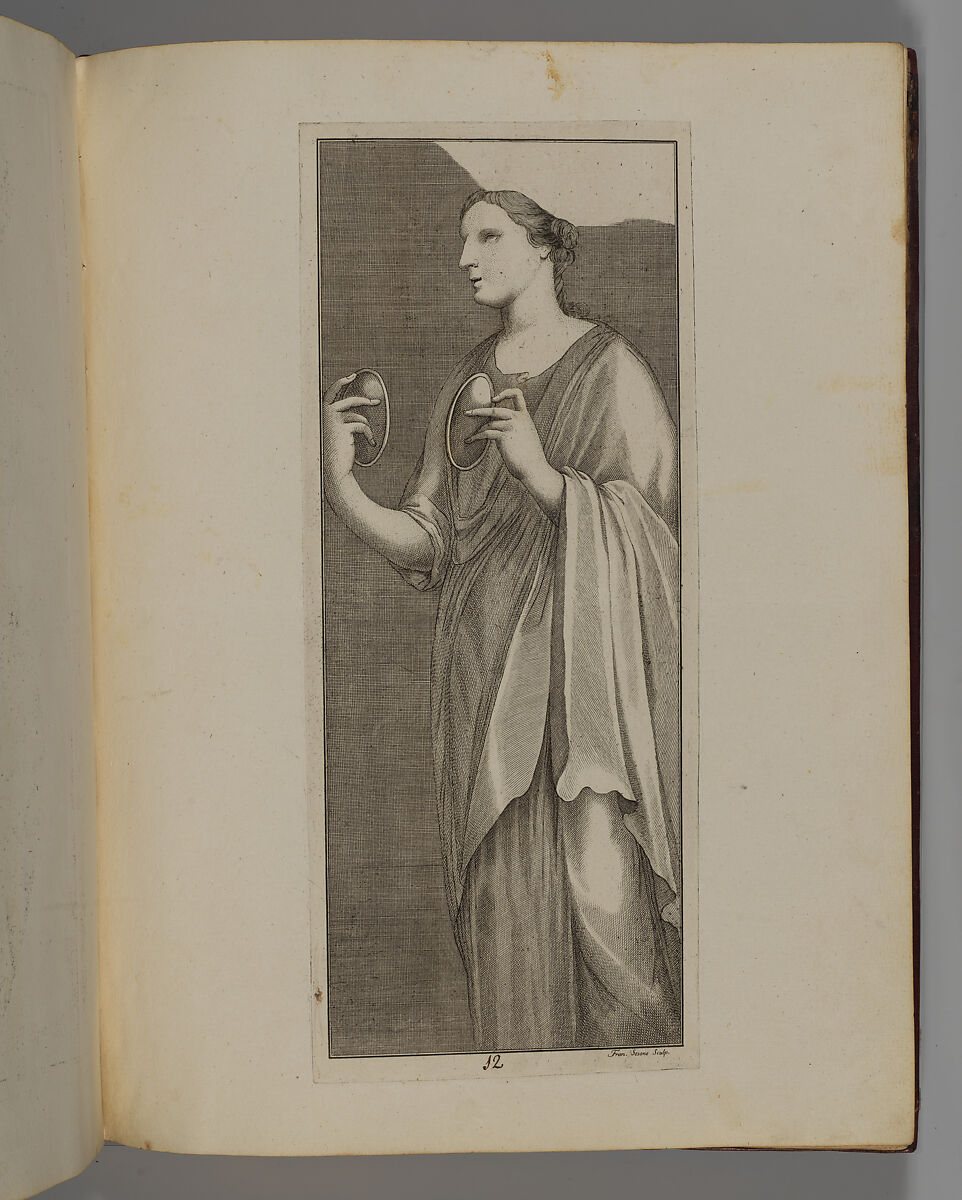 Disegni intagliati in rame di pitture antiche ritrovate nelle scavazioni di Resina, Francesco Sesoni