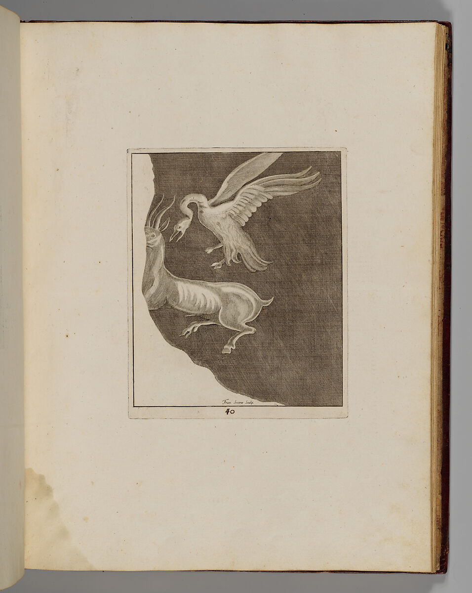 Disegni intagliati in rame di pitture antiche ritrovate nelle scavazioni di Resina, Francesco Sesoni