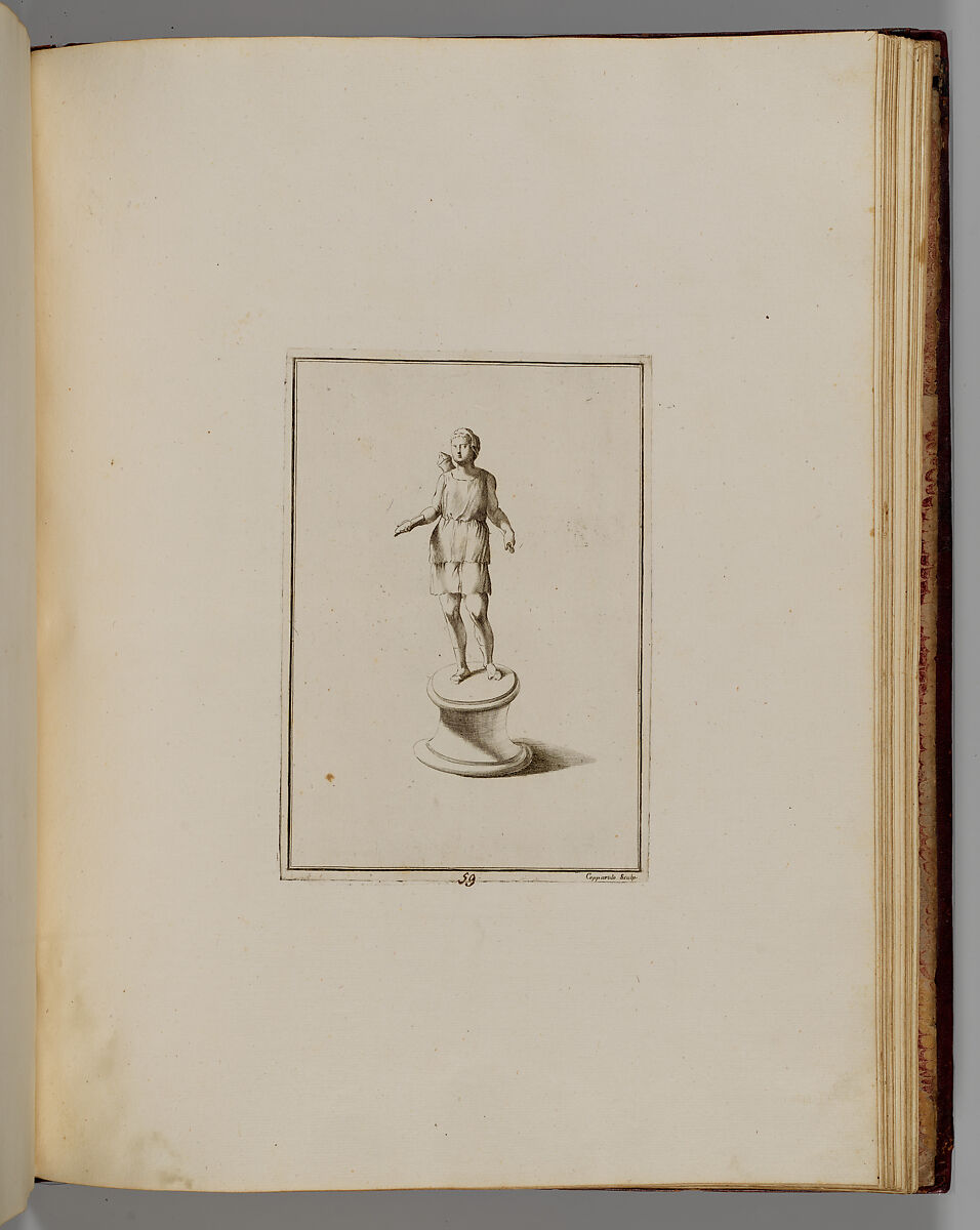 Disegni intagliati in rame di pitture antiche ritrovate nelle scavazioni di Resina, Francesco Sesoni